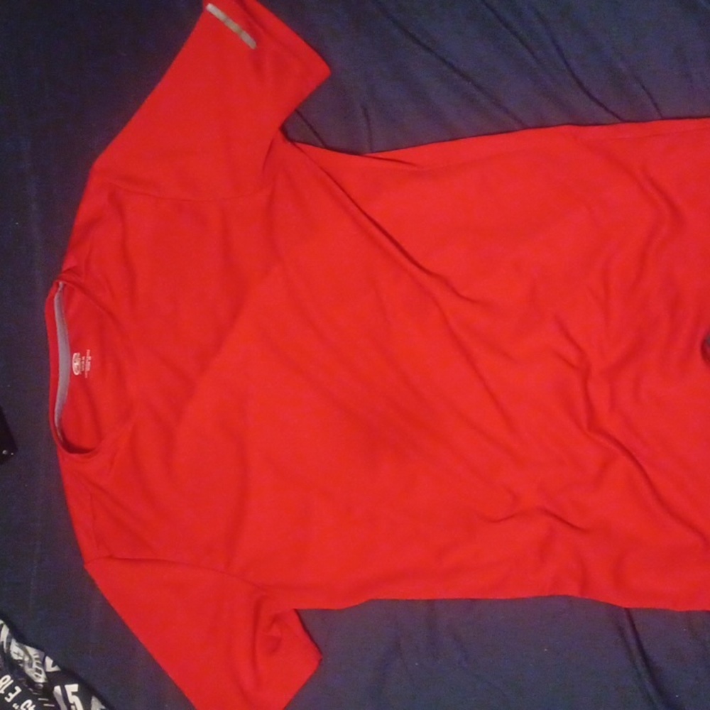 Mens Red athletic shirt
